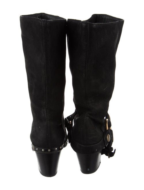 Miu Miu Suede Crystal Embellishments Boots