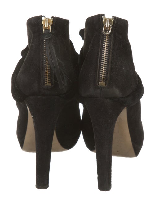 Miu Miu Suede Bow Accents Slingback Sandals