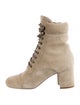 Miu Miu Suede Lace-Up Boots
