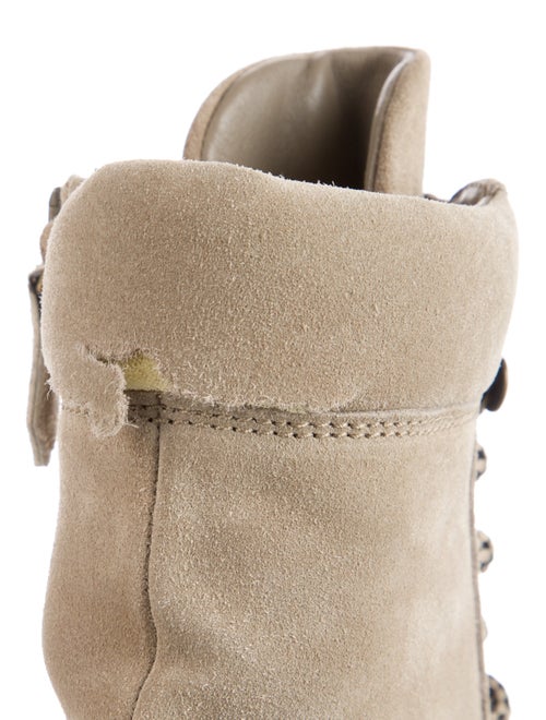 Miu Miu Suede Lace-Up Boots