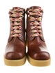 Miu Miu Leather Lace-Up Boots