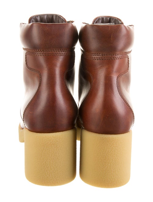 Miu Miu Leather Lace-Up Boots