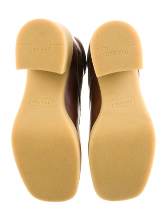 Miu Miu Leather Lace-Up Boots