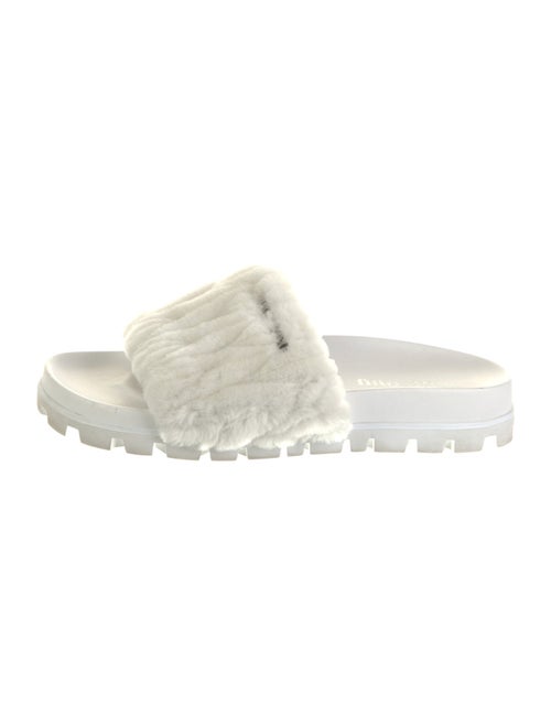 Miu Miu Faux Fur Slides
