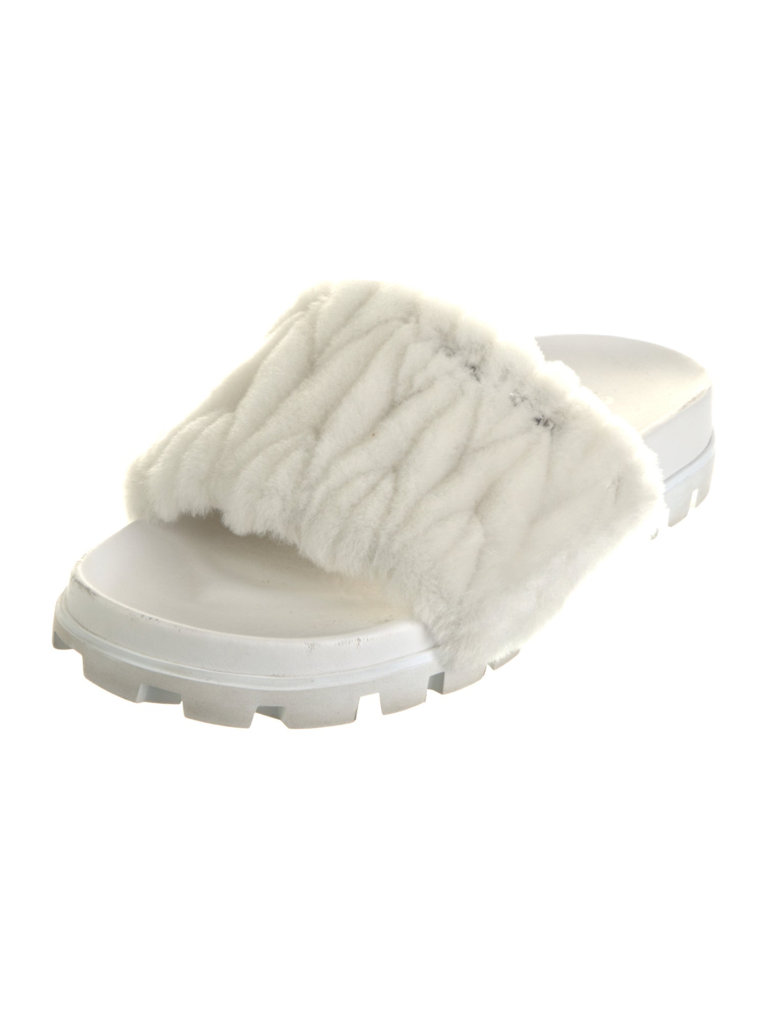 Miu Miu Faux Fur Slides