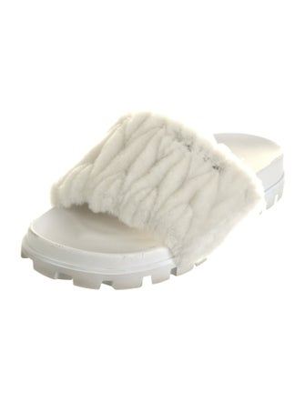 Miu Miu Faux Fur Slides