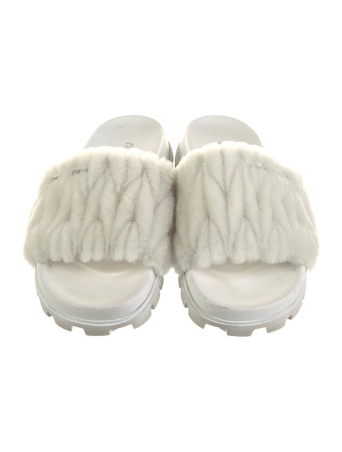 Miu Miu Faux Fur Slides