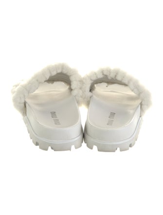Miu Miu Faux Fur Slides