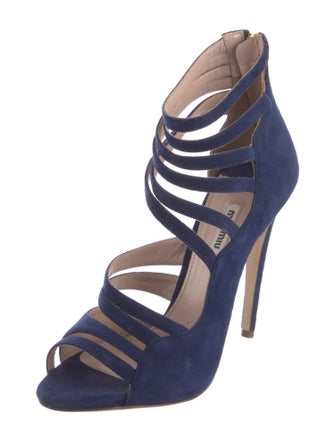 Miu Miu Suede Gladiator Sandals
