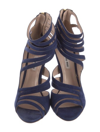 Miu Miu Suede Gladiator Sandals