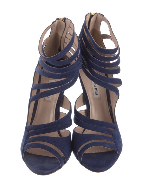 Miu Miu Suede Gladiator Sandals
