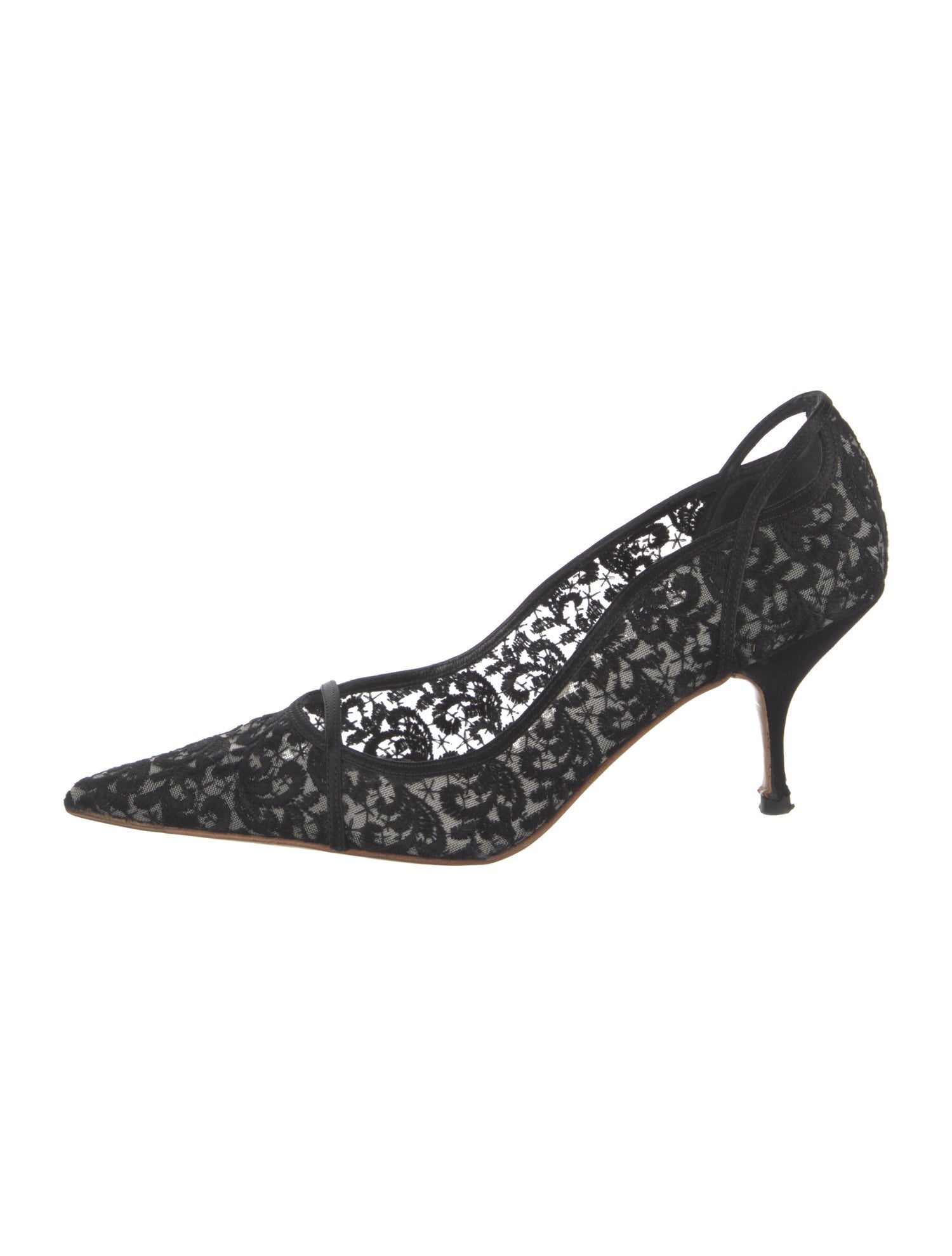 Miu Miu Lace Lace Pattern Pumps
