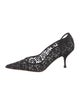 Miu Miu Lace Lace Pattern Pumps