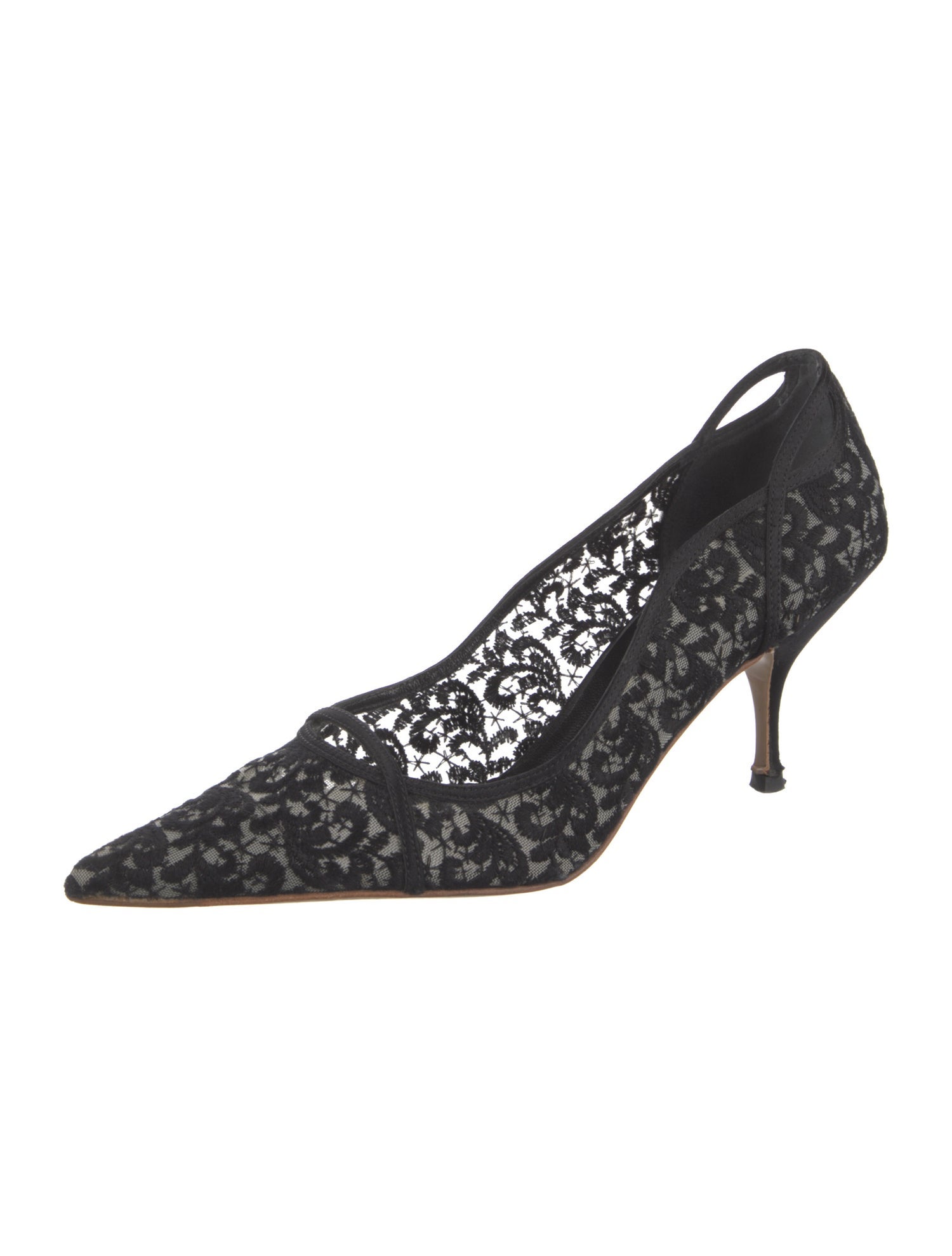 Miu Miu Lace Lace Pattern Pumps