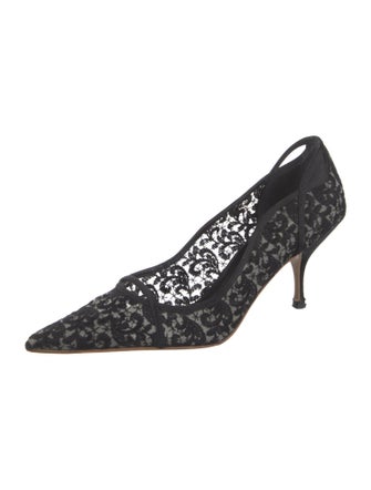 Miu Miu Lace Lace Pattern Pumps