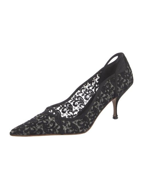 Miu Miu Lace Lace Pattern Pumps