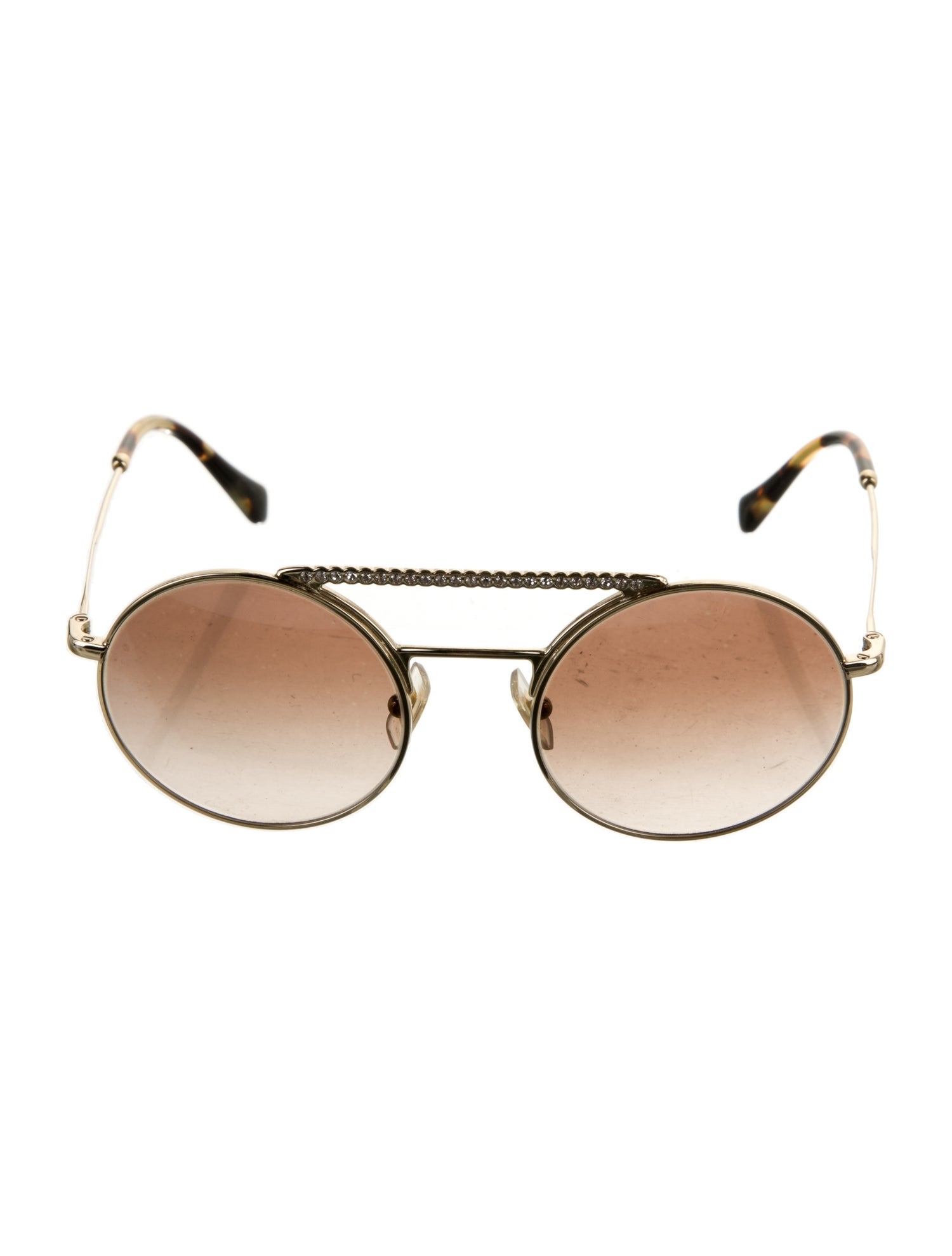 Miu Miu Round Tinted Sunglasses