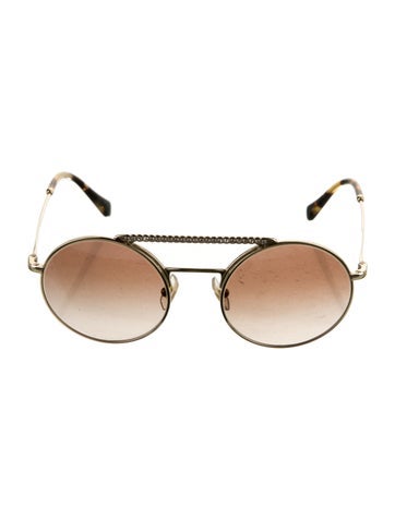 Miu Sunglasses Round Tinted