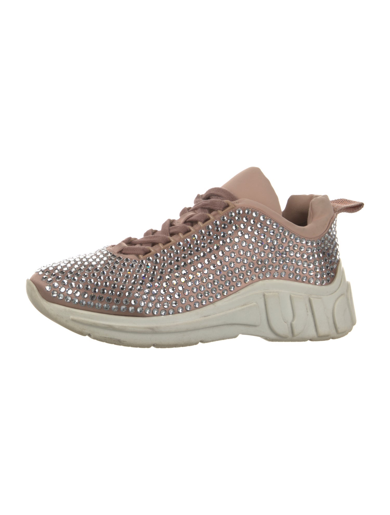 Miu Miu Crystal Crystal Embellishments Sneakers