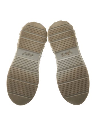 Miu Miu Crystal Crystal Embellishments Sneakers