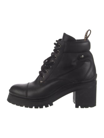 Miu Miu Leather Combat Boots