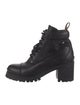 Miu Miu Leather Combat Boots