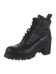 Miu Miu Leather Combat Boots