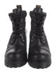 Miu Miu Leather Combat Boots
