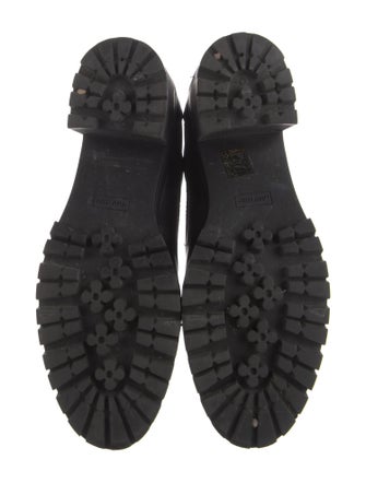 Miu Miu Leather Combat Boots