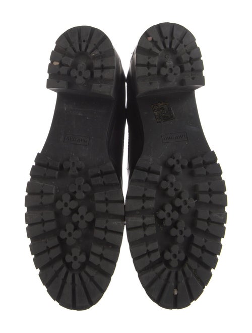 Miu Miu Leather Combat Boots