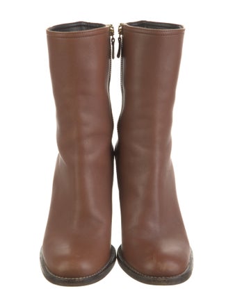 Miu Miu Leather Sock Boots