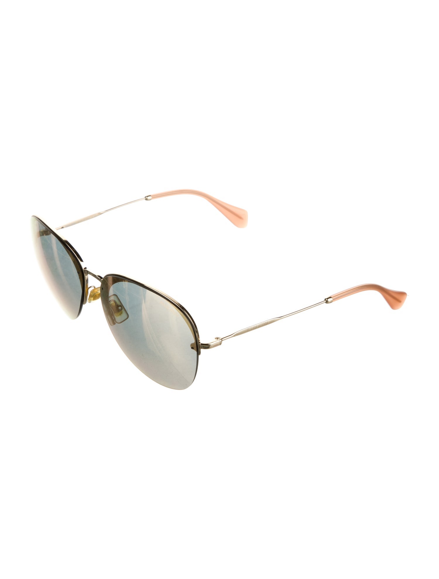 Miu Miu Signature Logo Aviator Sunglasses
