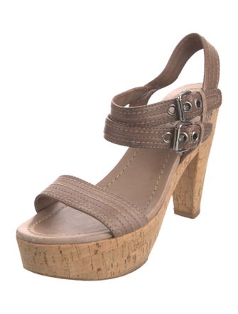 Miu Miu Leather Sandals