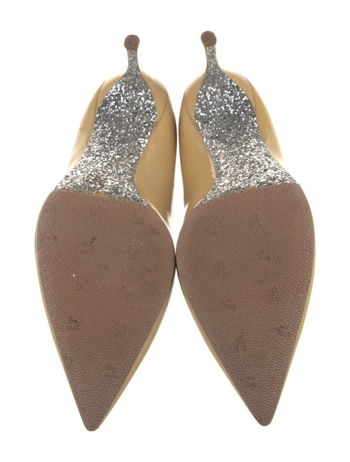 Miu Miu Patent Leather Sequin Embellishments Pumps