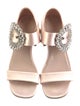 Miu Miu Satin Crystal Embellishments Sandals