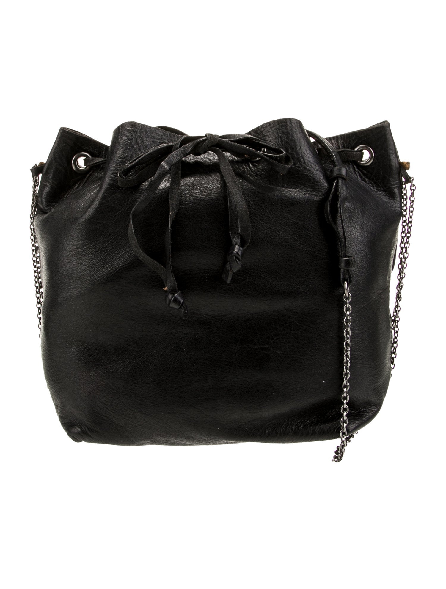 Miu Miu Leather Bucket Bag