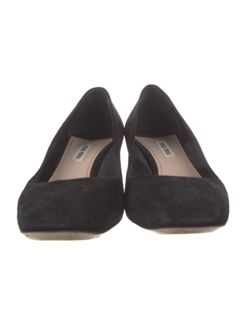 Miu Miu Suede Crystal Embellishments Pumps