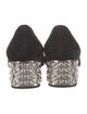 Miu Miu Suede Crystal Embellishments Pumps