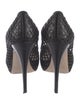 Miu Miu Leather Cutout Accent Pumps