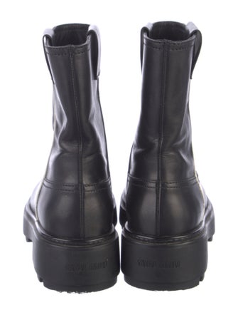 Miu Miu Leather Moto Boots