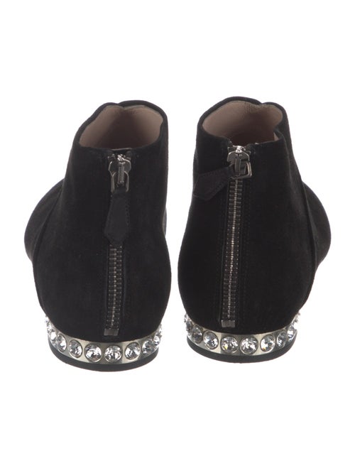 Miu Miu Suede Crystal Embellishments Boots