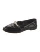 Miu Miu Patent Leather Crystal Embellishments Loafers