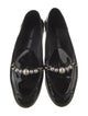 Miu Miu Patent Leather Crystal Embellishments Loafers