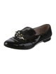 Miu Miu Patent Leather Crystal Embellishments Loafers