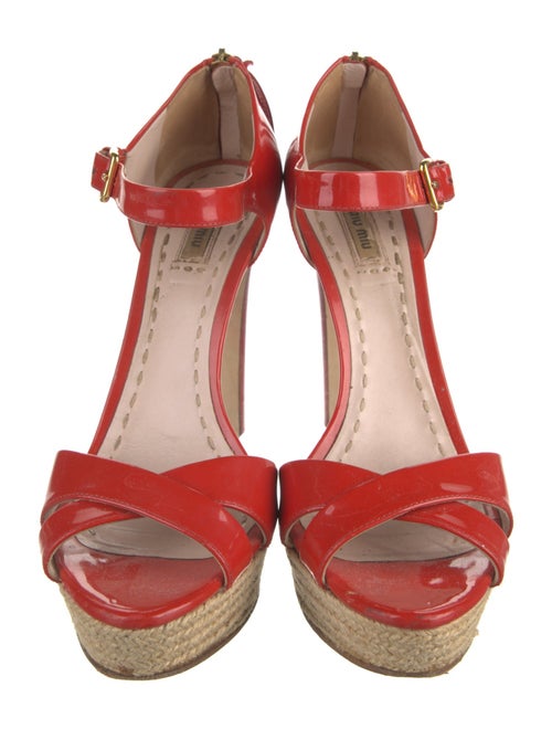 Miu Miu Patent Leather Sandals