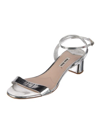 Miu Miu Leather Sandals