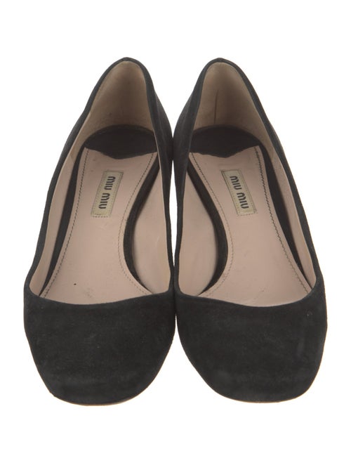 Miu Miu Suede Crystal Embellishments Pumps