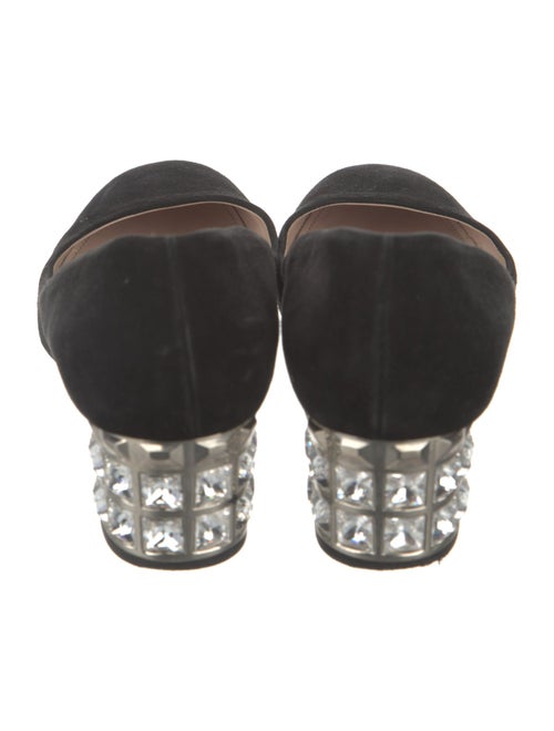 Miu Miu Suede Crystal Embellishments Pumps