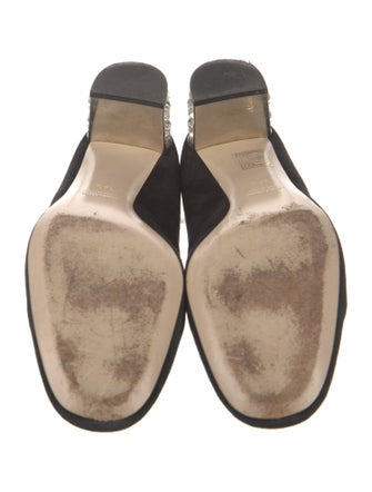 Miu Miu Suede Crystal Embellishments Pumps