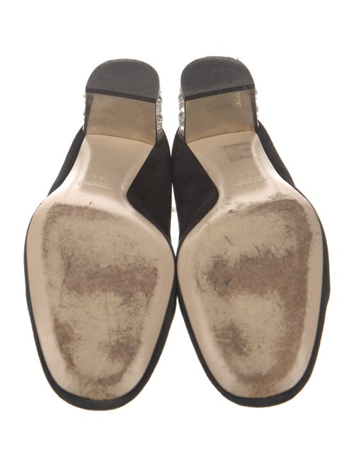 Miu Miu Suede Crystal Embellishments Pumps